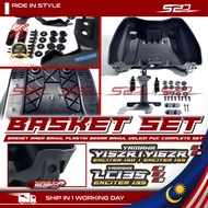 Basket Set VELOZI Y15 Y16 V1 V2 ABS LC V6 V7 V8 Exciter 135 150 155 Raga Bakul Plastik Besar Bakul P