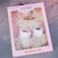 Turban Set with socks for baby girls and newborns from Chicbaby - PK06