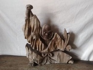 「太極 武達摩」風化樟木雕刻—古物舊貨、懷舊古道具、擺飾收藏、早期木雕藝品