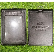 ID Card Holder ETIHAD AIRWAYS PU Leather Multicard 5 Slots