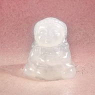 冰種翡翠精雕寶寶佛 | 天然緬甸玉翡翠A貨 | 送禮