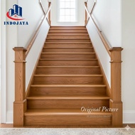 30x30x80 wood motif stair tiles, custom stepnosing granite, list size