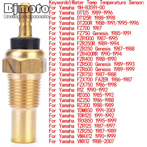 XTZ 660 750 Motorcycle Water Temp Temperature Sensor For Yamaha XTZ660 XTZ750 Super Tenere XVZ-1200