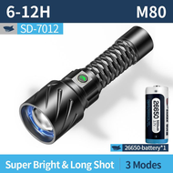 Smiling-Shark-SD7012-Led-Torchlight-M80-10000Lumens-Super-Bright-Flashlight-3-Modes-26650-USB-Rechar
