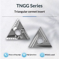 Triangular CNC Grooving Blade Metal Ceramics Finishing TNMG160404R-VF/TNGG160402R-F C