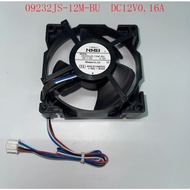 XJ Refrigerator Freezer Fan NMB Fan DC12V 0.16A Refrigerator Air Cooling Motor 09232JS-12M-BU
