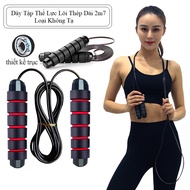 Weight Loss Exercise Jump Rope gym Rope At Home With Steel Core Jump Rope 2.7m _ Baki1987