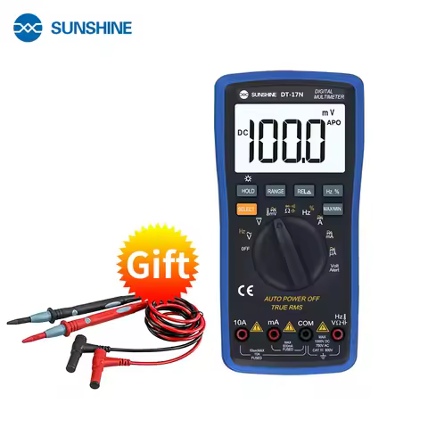 SUNSHINE Dt 17n Multimeter Range Lcd Display Multimeter Auto Digital Multimeter Is 35/6 Automatic Di