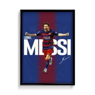 Football Photo | Lionel Messi Poster Wall Painting | Football Room Decor Poster | Photo Frames for H
