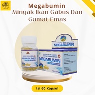 Megabumin Original Kapsul Minyak Ikan Gabus Albumin Plus Gamat Emas | kapsul ikan gabus yg original
