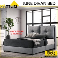 Atmua Furniture MAY JUNE JULY Queen Size King Size Divan Bed Extra Thick Bed Base Strong and Sturdy Katil Double