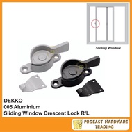 DEKKO 005 Aluminium  Sliding Window Crescent Lock R/L / Sliding Window Lock