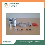 Piston assy + Ring GX160 0.25 New