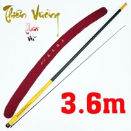 Cần câu đài Thiên Vương Thần Vũ 6H độ dài từ 3m6 đến 8m1 thích hợp nhiều địa hình mã CD36
