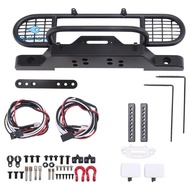 for TRX4 Metal Front Camel Trophy Bumper with Light for 1/10 RC Crawler Car  TRX4 -4