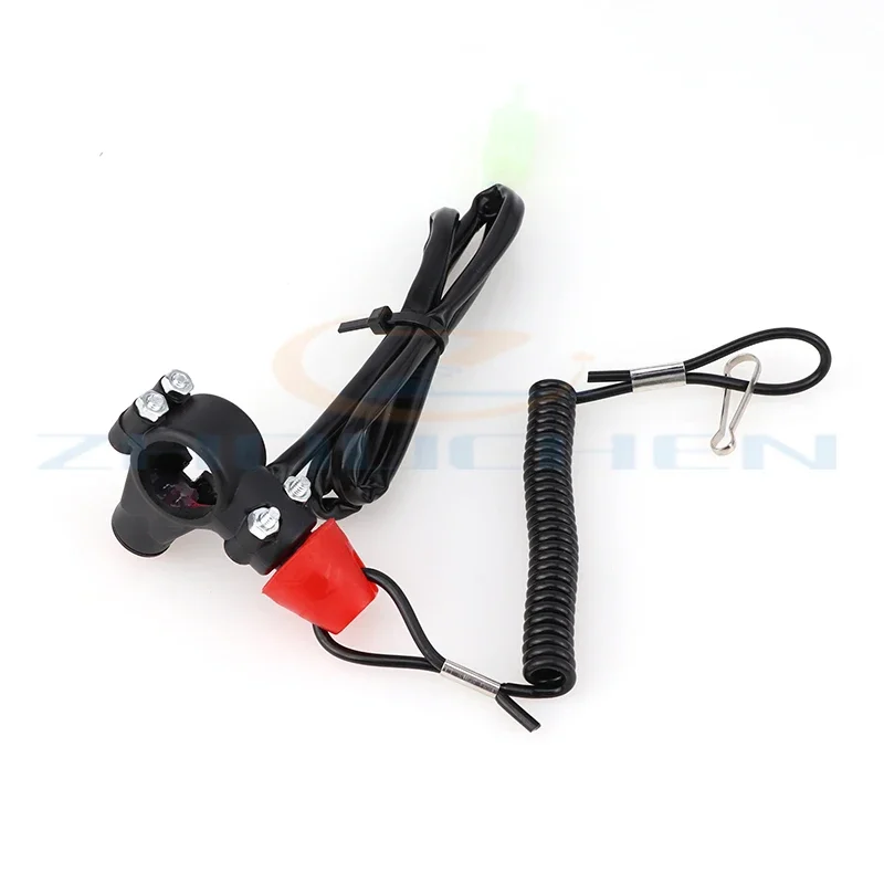 Off Tether Safety Stop Kill Switch Push Button for 2 Stroke Mini Moto Dirt ATV Quad 4 Wheeler Minimo