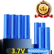 ถ่านชาร์จ Li-ion 18650 3.7V 90000mAh แบตเตอรี่ลิเธียม batteries lithium 8ก้อน