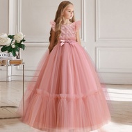 ZZOOI Girls Christmas Dress Flower Bridesmaid Children Princess Clothes Long Party Gowns Pageant Pro