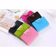 Leather business card wallet atm card holder/