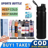 ◺ ◐ ♞,♘800ml/1 Liter aqua flask Tumbler tumbler for hot and cold 304 stainless steel flask Vacuum B