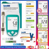 Three-in-one multifunctional blood glucose meter cholesterol blood glucose meter monitoring system with test strips