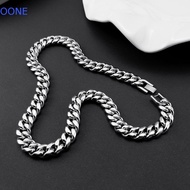 OONE Men's Necklace, Punk Metal Stainless Steel Necklace, Simplicity Jewelry Choker 5,6,8,10,12,14mm