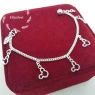 (HB160Bb)Original 925silver kids baby bracelet anklet(gelang tangan /kaki budak bayi)