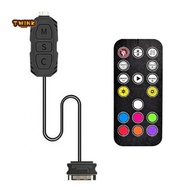 ARGB Controller with Remote Control 5V 3-Pin ARGB Controller Power Supply