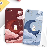 HP [GC012] Silicone for OPPO F1s A59 A71 A83 A37 A39 A57 Old CUTE MOON Motif - Contemporary Case - P
