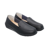 CHELSEAPOLO Women Leather Casual Nurse Shoes Slip On Flats Loafers Nurse Work Comfort Shoes