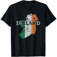 Irish Map And Flag Souvenir - Distressed Ireland T-Shirt