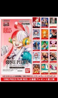 alan322hk日本代購 日版 ONE PIECE FILM RED 來場特典 Card Game