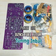 Paket DIY Class D D2K5 Fullbridge Tuning Inbal dobel feedback PCB dan Komponen Komplit Siap solder