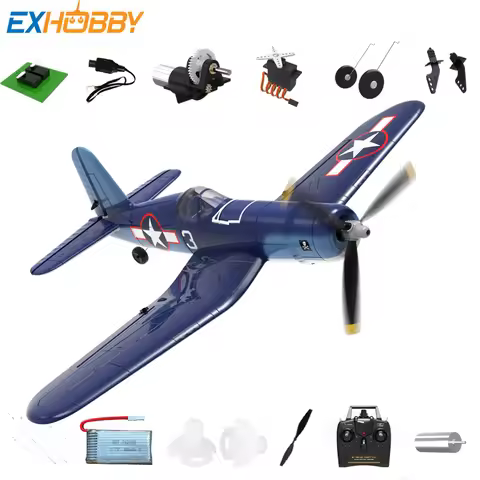 VOLANTEX F4U Corsair RC Airplane Parts Fuselage Propeller Front Landing Gear Receiver 400mAh Lipo Ba