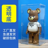 Bearbrick หมีสะสม1000% กล่องแสดงอะคริลิค400% ฝาครอบกันฝุ่นโมเดลของเล่นตุ๊กตา