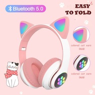 Bluetooth Headphone Cat Wireless Headset B39 With Microphone 5.0 Gaming Earphone For Smart Phone
