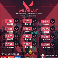 Valorant Point  2275VP-7000VP New Pack