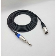 Cable audio canare 8mtr jack akai 6.5mm male to xlr male