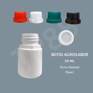 Botol Agro 50ml 50 ml Botol Labor Botol Kapsul HDPE