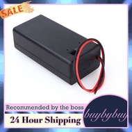 9V Volt PP3 Battery Clip Holder Box Connector Case+Wire Lead Power Switch B