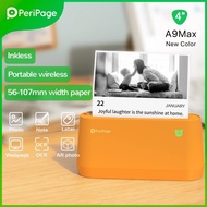 (รุ่นใหญ่) Peripage A9 Max สีส้มใหม่ เครื่องปริ้นพกพาไร้หมึก แม่ค้าออนไลน์ ปริ้นสติกเกอร์ชื่อ ที่อยู่