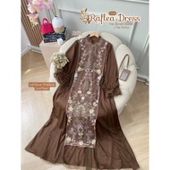 Raffles Dress - Dress satin - tile Embroidered Dress - Beautiful Dress - Eid Dress 2026 - Eid Dress 