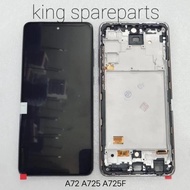 LAYAR LCD TOUCHSCREEN FRAME SAMSUNG GALAXY A72 ORIGINAL OLED Black Screen