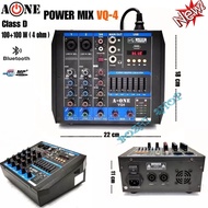 เพาเวอร์มิกเซอร์แอมป์ CLASS D 100x100W 4 Ohm  Power mixer เครื่องขยายเสียง รุ่นVQ-4 ( 4 channel ) มา