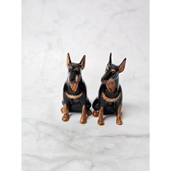 Doberman Salt And Pepper Bottle Animal Model Ceramic Salt Container Pepper Container