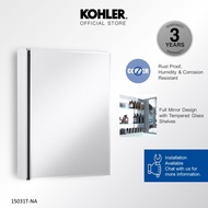 [Bulky]KOHLER Elosis Mirrored Cabinet,20'' / 25“ Full Mirror, Adjustable Tempered Glass Shelves K-15