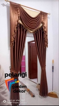 Gorden Gelombang Gorden Poni Gelombang /Gorden Pintu Gorden Jendela / Gorden Mewah Gorden Termurah/