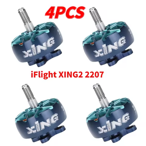 iFlight XING2 2207 2755KV 4S / 1855KV 6S FPV Brushless Motor with 5mm titanium alloy shaft for RC Ra