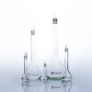 ：{—— 5/10/20/25/50/200/500/1000Ml Class A Borosilicate Glass Lab Clear Volumetric Flask With Head Stopper