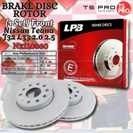 (1Set) Nissan Teana J32 L33 2.0 2.5 LPB Front Brake Disc Rotor Brek Pinggan N2110860 DF7246